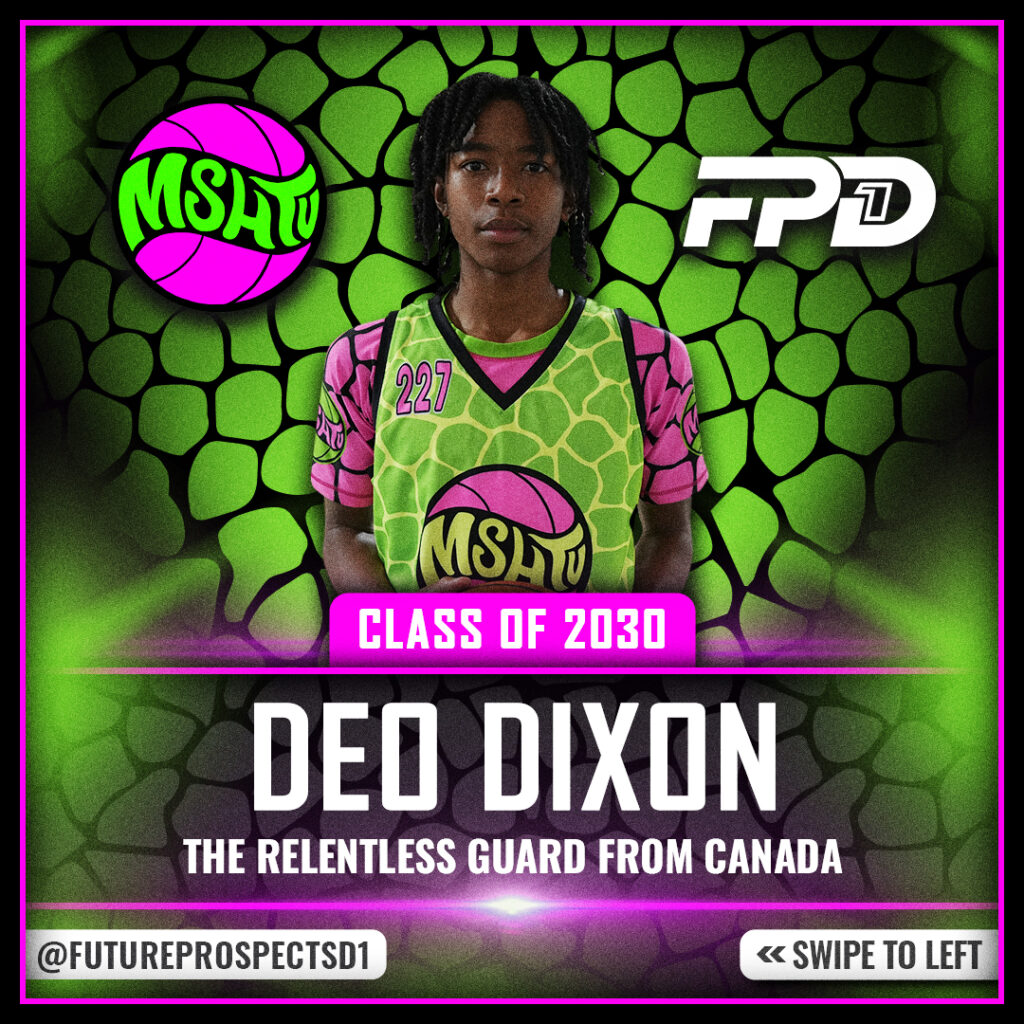 Deo Dixon: The Relentless Guard from Canada - FUTURE PROSPECTS